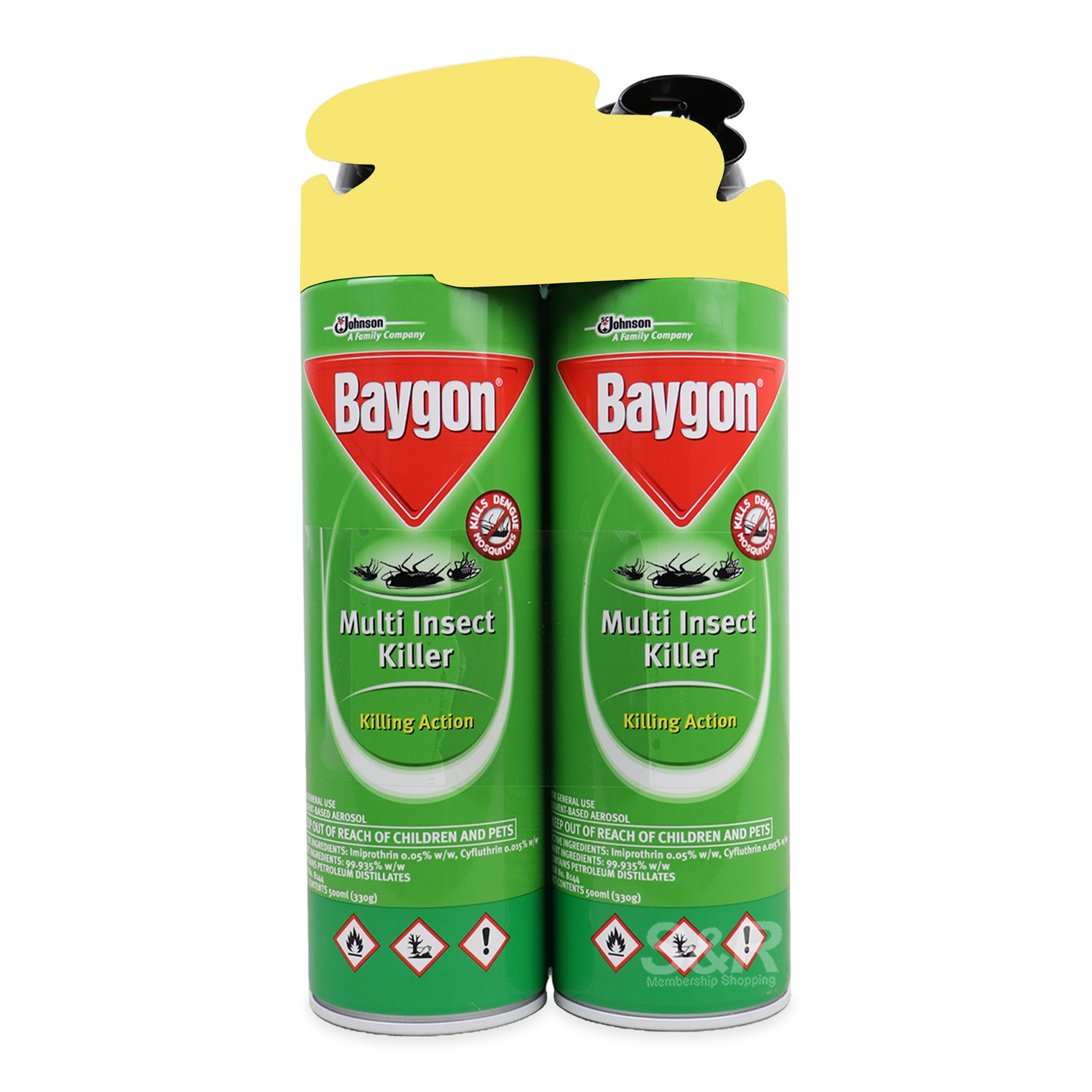 Baygon Multi-Insect Killer Killing Action 2x500mL